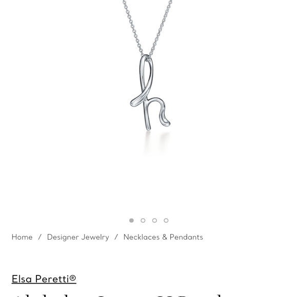 Tiffany & Co Elsa Peretti Alphabet Pendant Only (Chain not included) - Picture 2 of 2